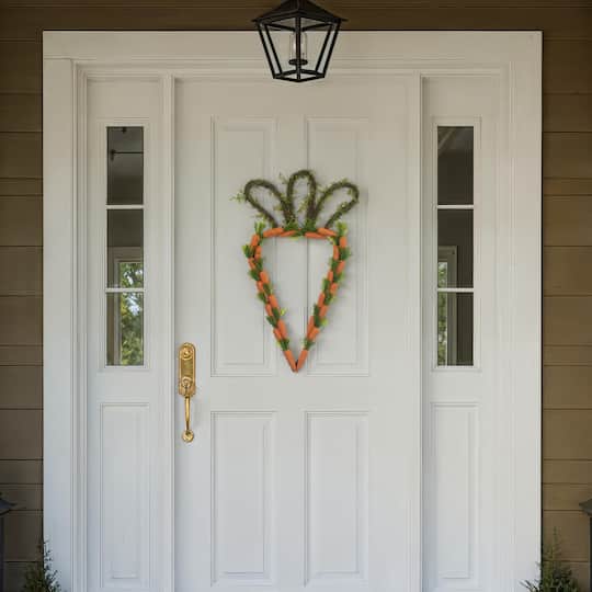 Vickerman 22" Orange & Green Artificial Carrot Wreath